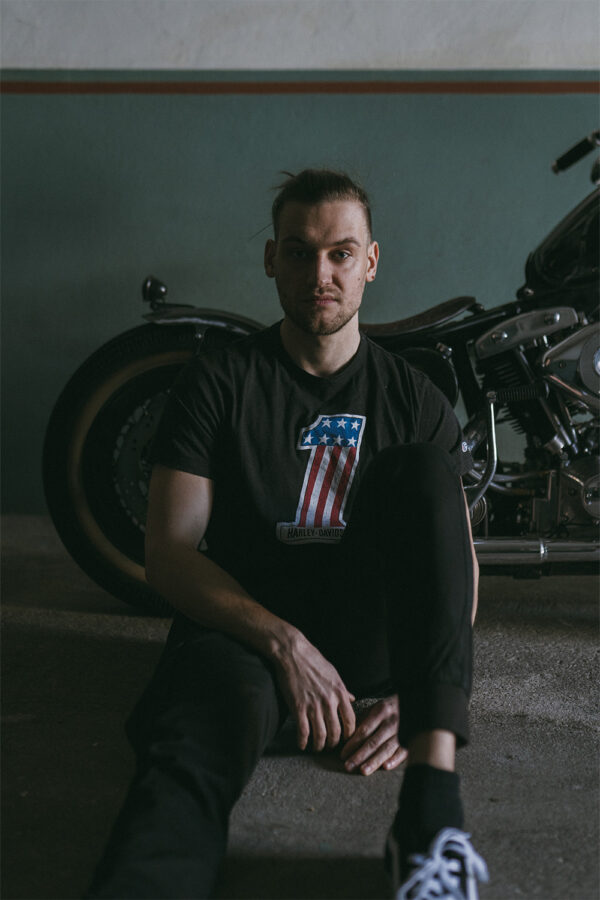 Harley Davidson #1 T-Shirt von Champion