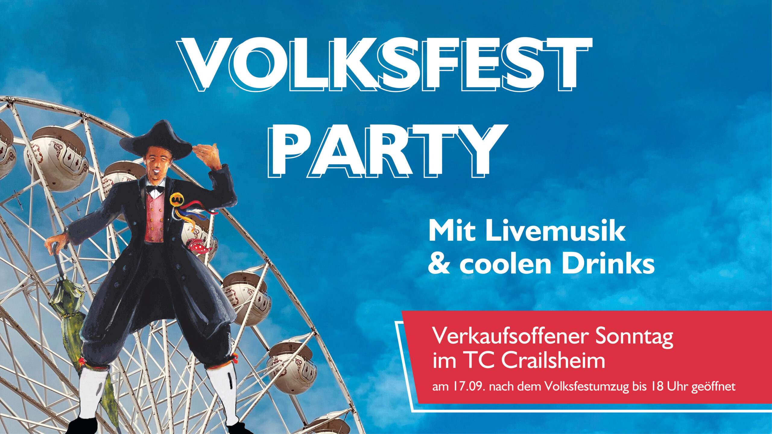 Volksfest Party & verkaufsoffener Sonntag in Crailsheim